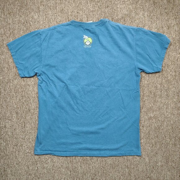 LIFE IS CRAP T-Shirt Men's Medium Blue Made In China Graphic Cotton Short Sleeve - Picture 4 of 9